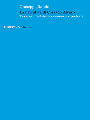 cover image of La narrativa di Corrado Alvaro
